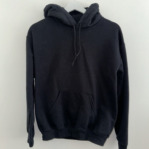 Cozy Black Pullover Hoodie - Picture 1 of 7